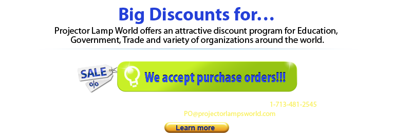 Discounts for organizations and government organizations, We accept purchase order