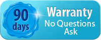 90 Days warranty - no questions asked