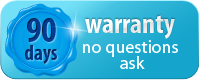 90 Days warranty - no questions asked